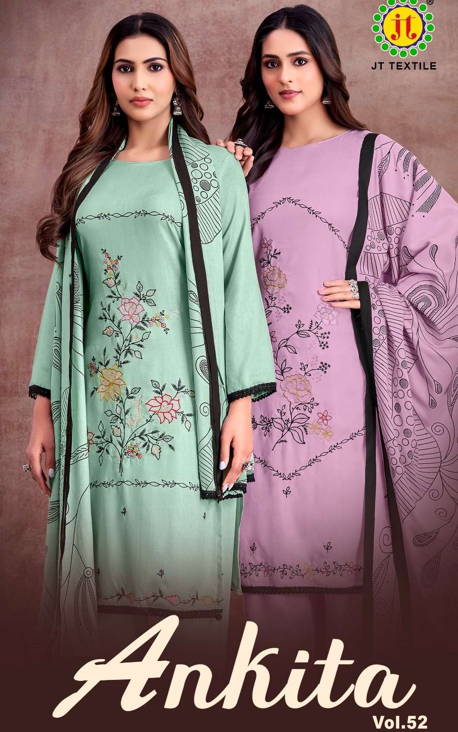 JAMATMA ANKITA VOL 52 UNIQUE CLOTHING LIGHT COLOR DESIGNER S...