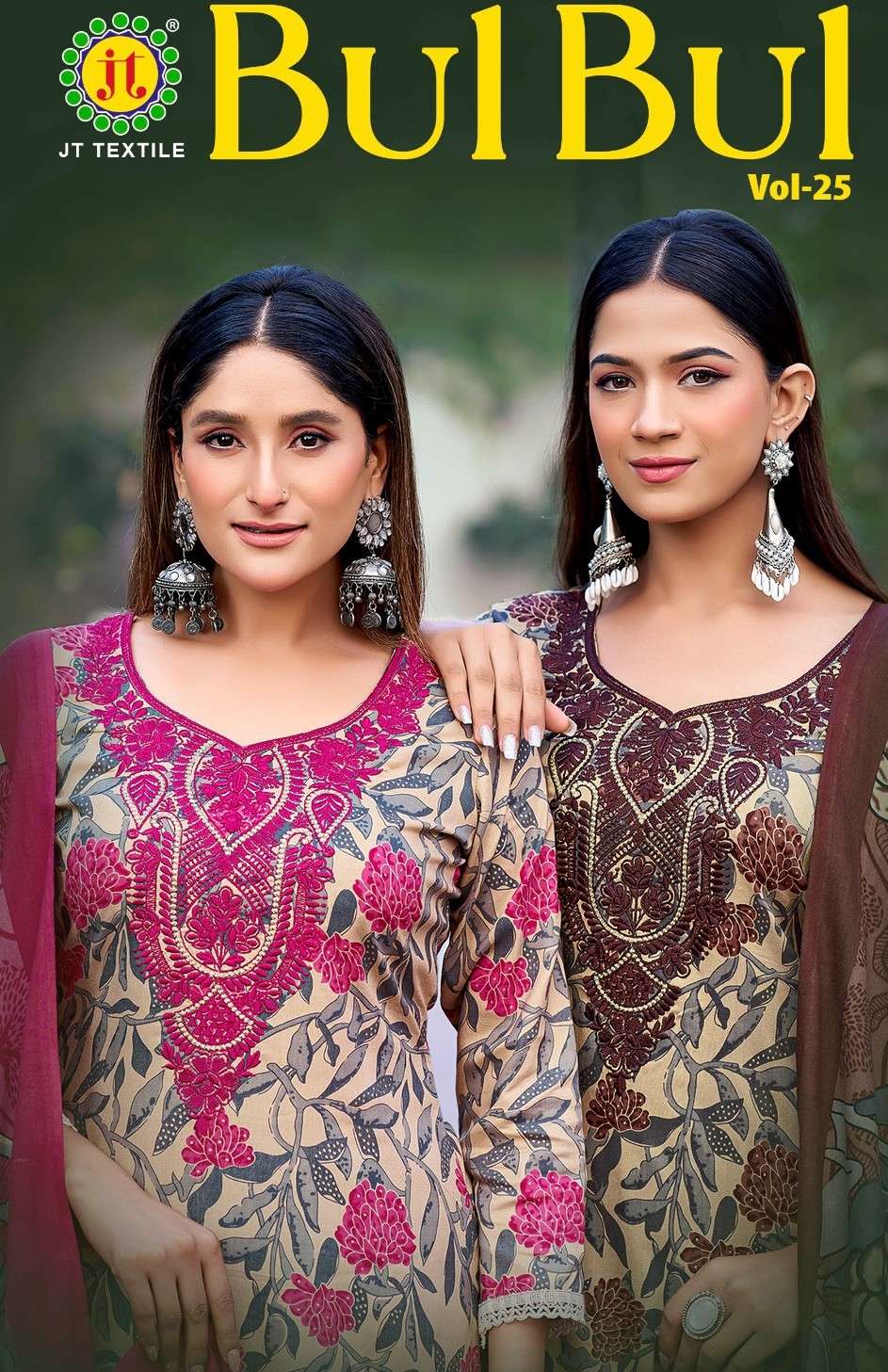 JAMATMA BULBUL 25 UNIQUE CLOTHING RAYON FABRIC DESIGNER SALW...
