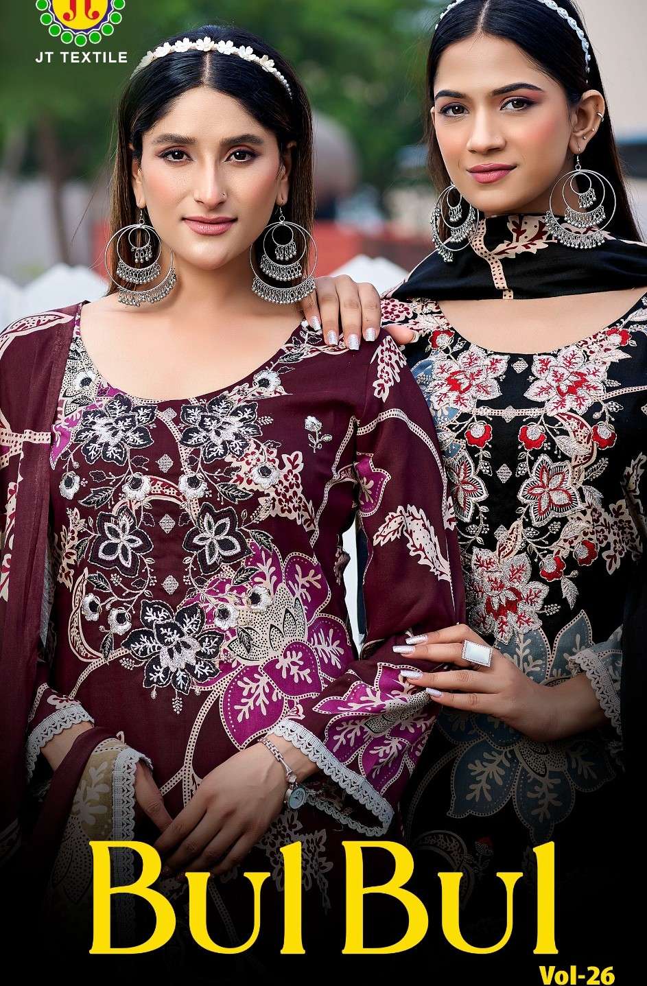 JAMATMAL BULBUL VOL 26 RAYON FABRIC BITS WORK SALWAR DRESS W...