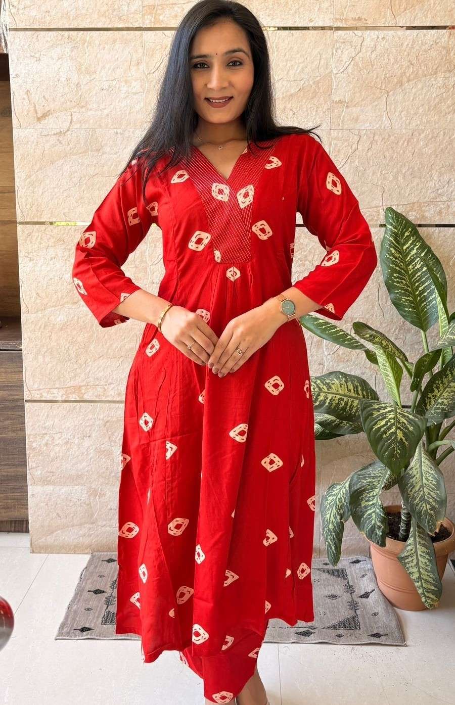 K 886 RAYON 17KG READYMADE KURTI PALAZZO TYPE CORD SET TREND...