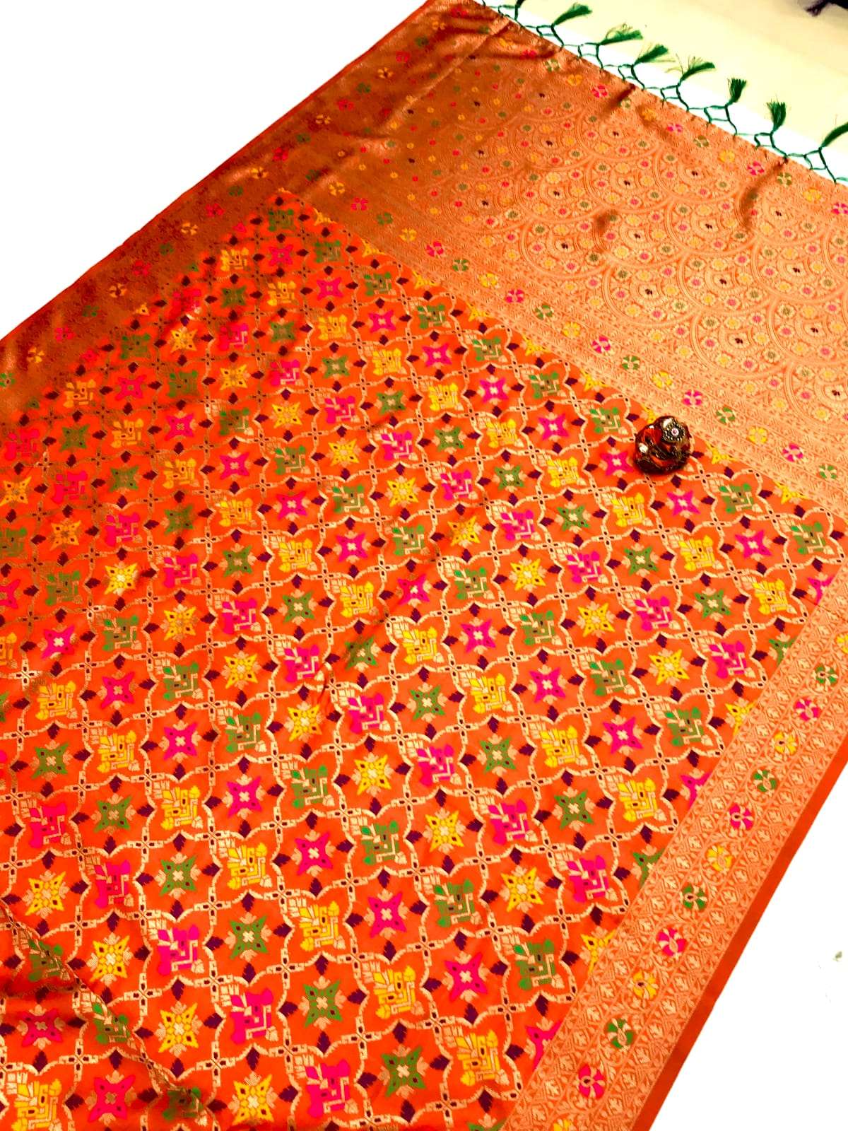 KAVYA NEW DESIGN BEAUTIFUL PURE SOFT BANARASI PATOLA SAREE W...