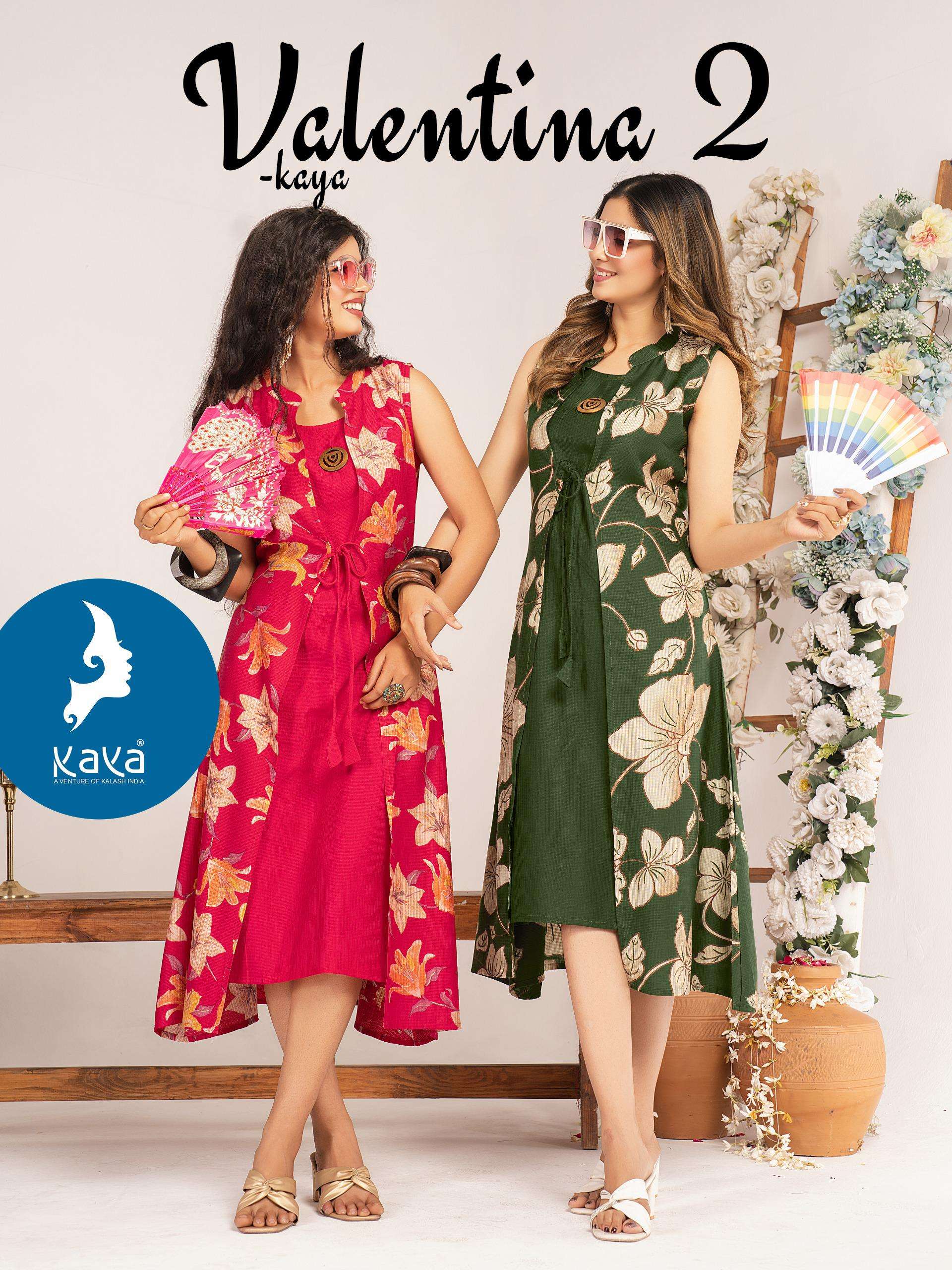 KAYA KURTI VALENTINA 2 BERLIN PRINT 1 PIECE ANARKALI CONCEPT...
