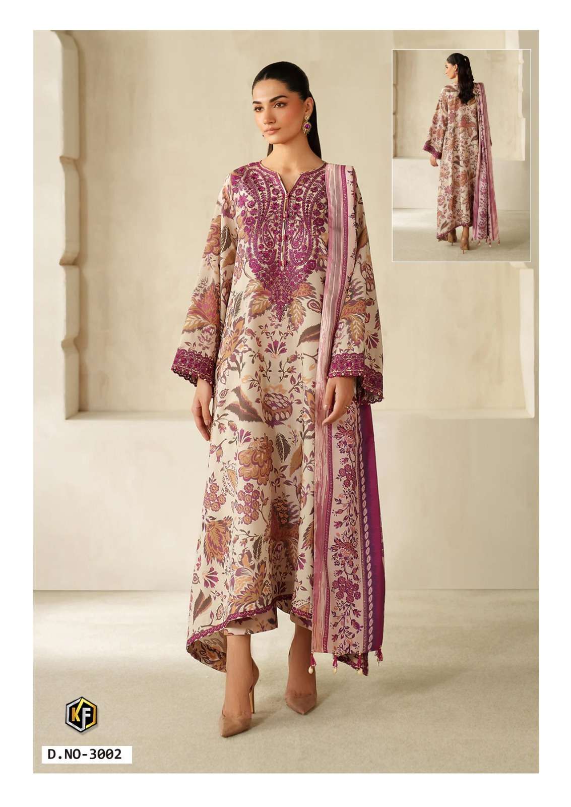 KEVAL FAB ELAYA VOL 3 LAWN COTTON PRINTED PAKISTANI DRESS IN...