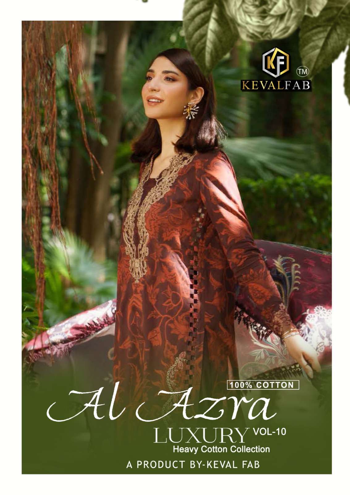 KEVAL FAB KEVAL AL AZARA VOL 10 HEAVY COTTON PRINT PAKISTANI...
