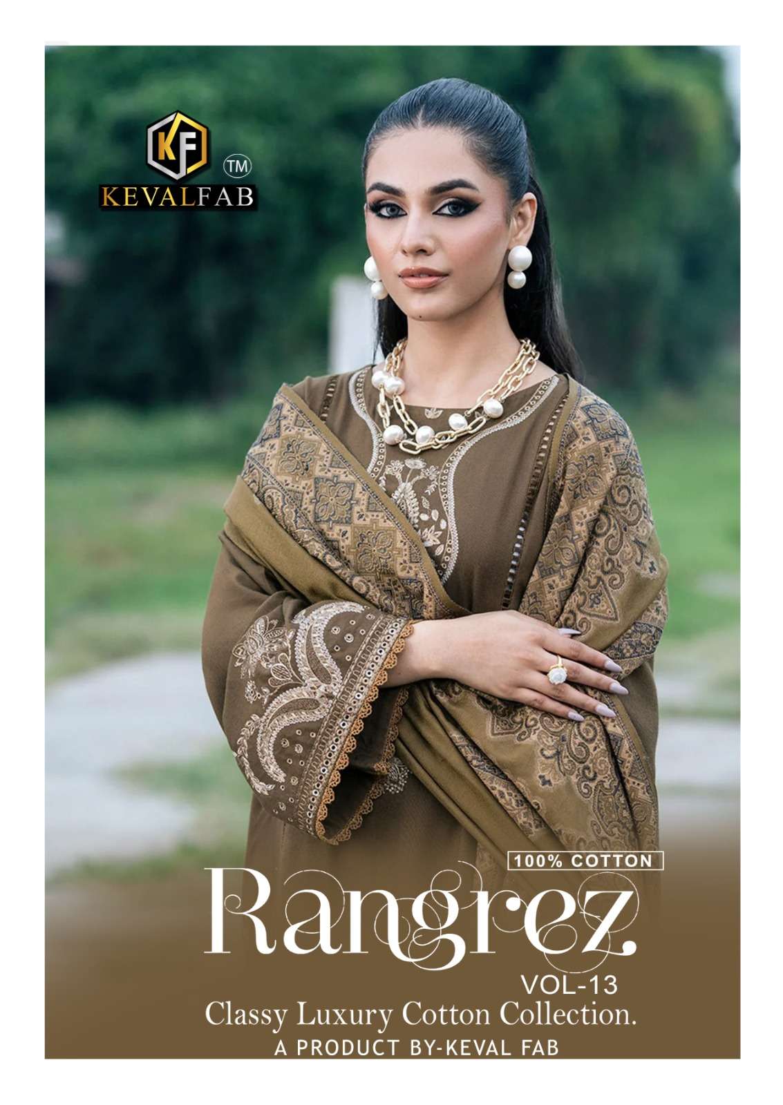 KEVAL FAB RANGREZ VOL 13 LUXURY COTTON COLLECTION PAKISTANI ...