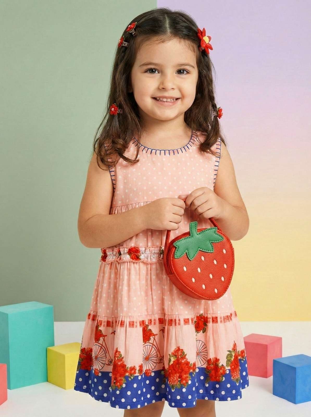 KIDS 21 WESTERN COTTON FROCK FOR KIDS GIRL TREND RESELLER SU...