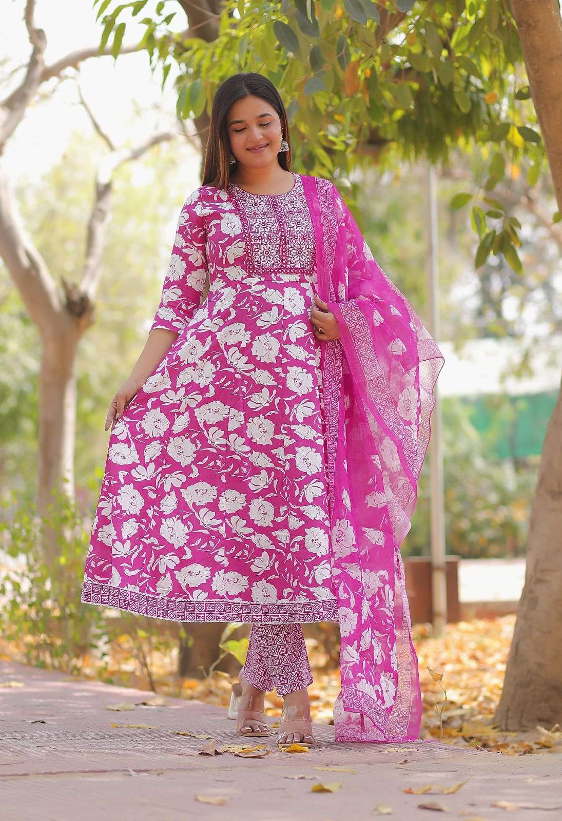 KSS 3 PIECE GHERA COLLECTION RAYON PRINT SALWAR SUIT DAILY C...