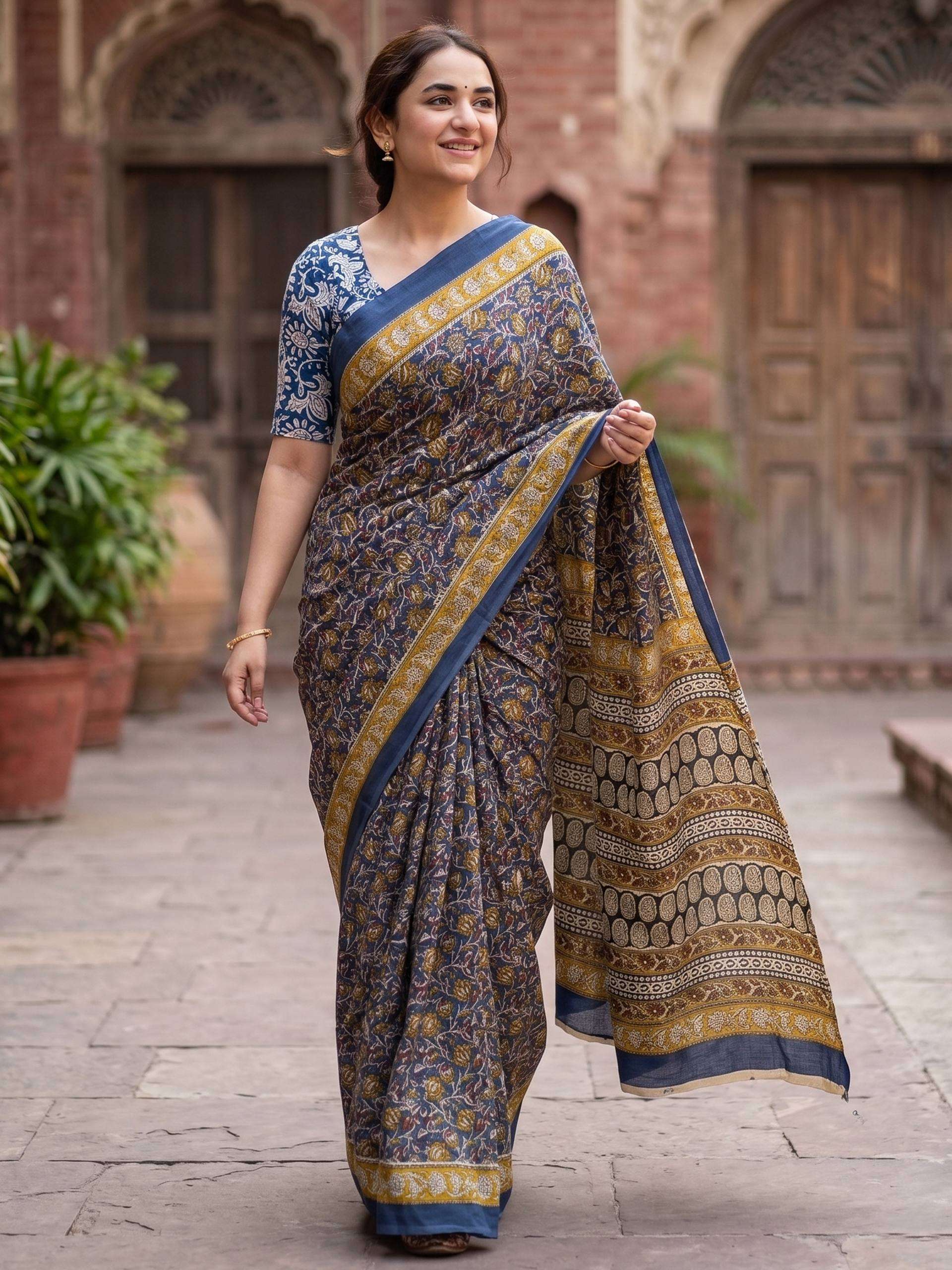LUXURY AND PREMIUM  COMFORTABLE MULMUL COTTON FABRIC WITH KA...