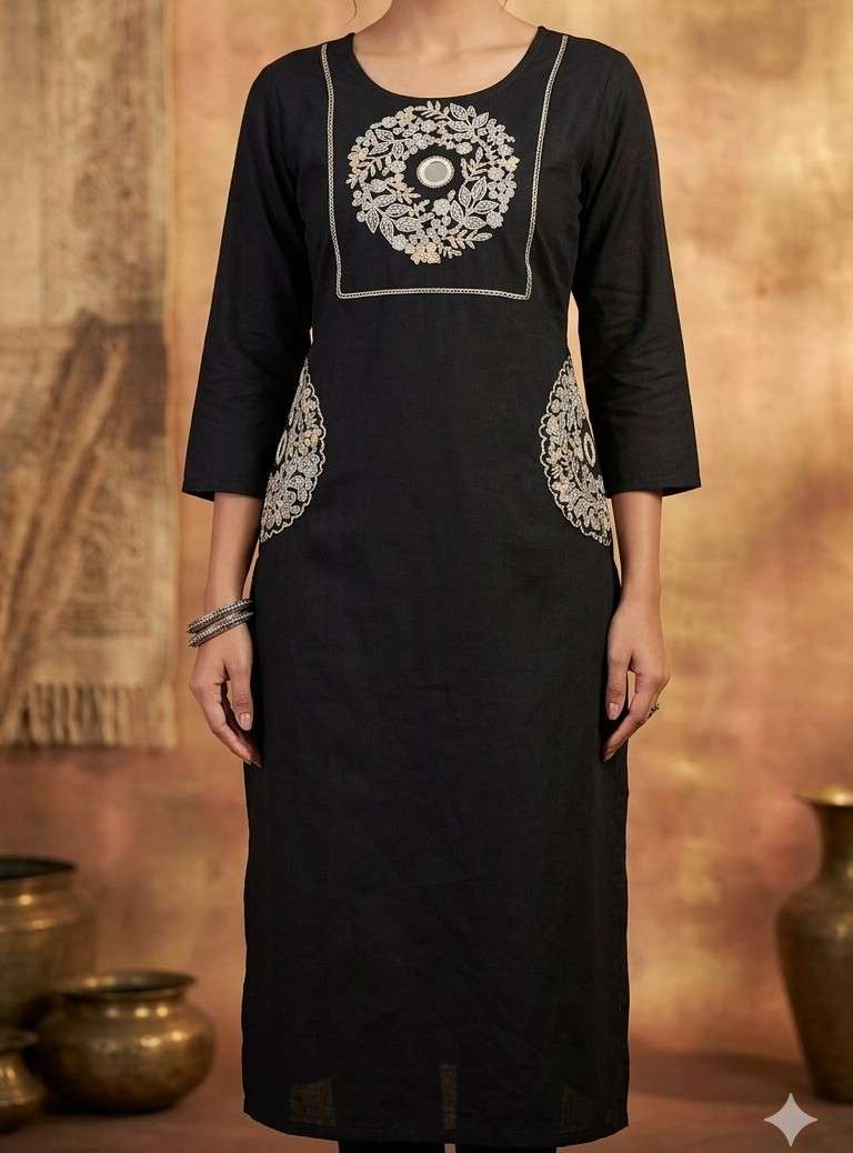LYCY LEMON FANCY NECK AND POCKET KURTI TO FESTIVAL SPECIAL W...