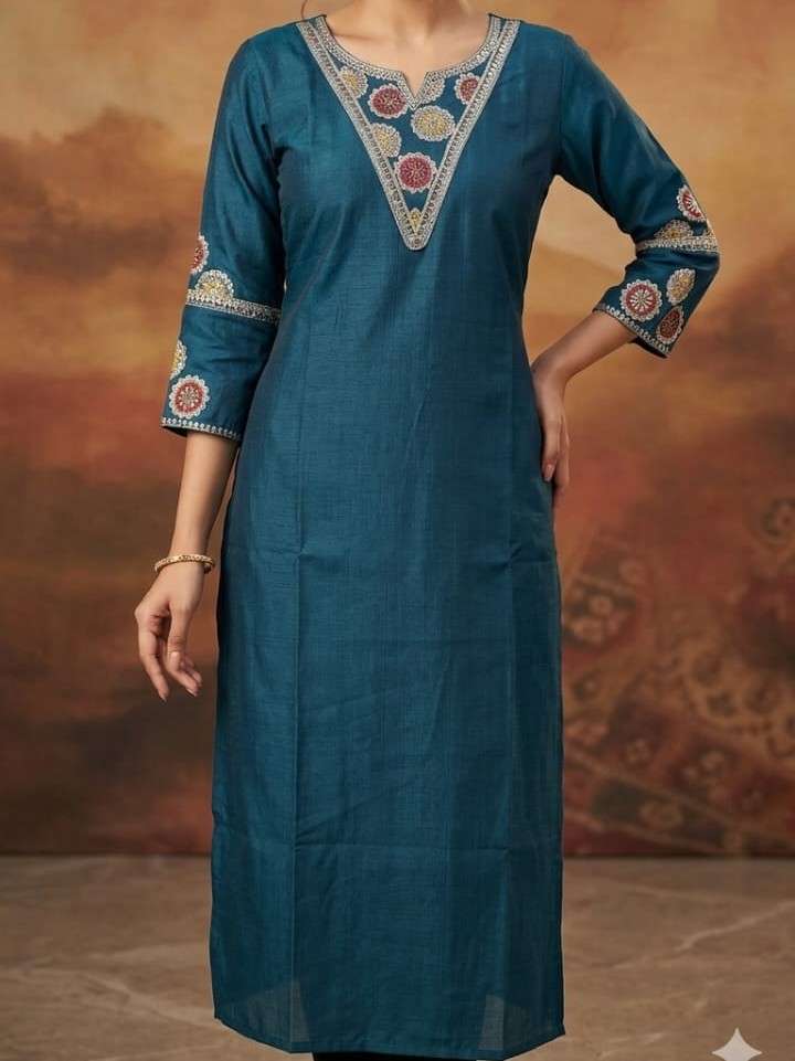 LYCY PAPAYA PRINTED NECK & SLEEVESS KURTI TO FESTIVAL SPECIA...