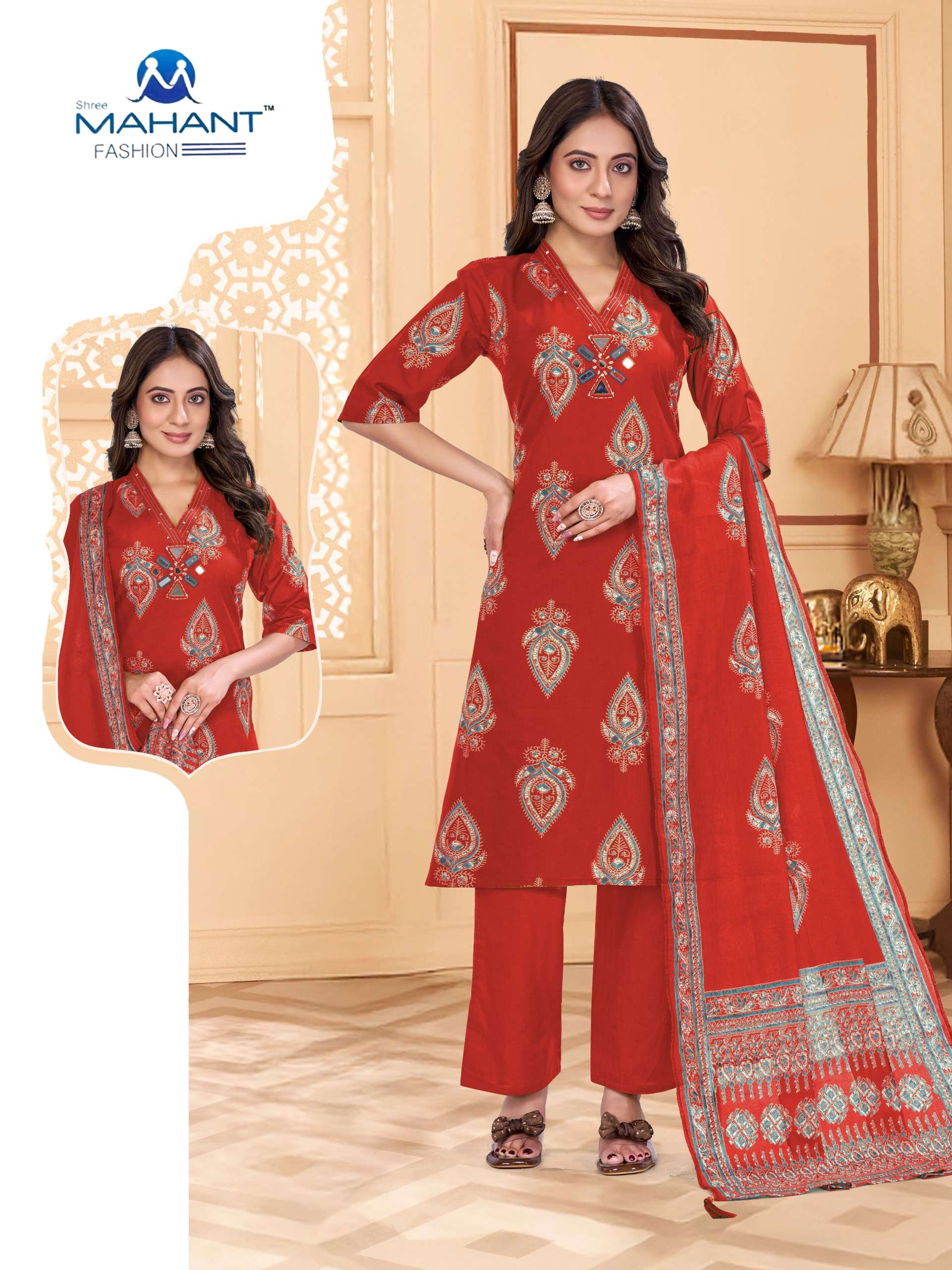 MAHANT FASHON PURE COTTON DESIGNER READY TO WEAR SUIT YOUNG ...