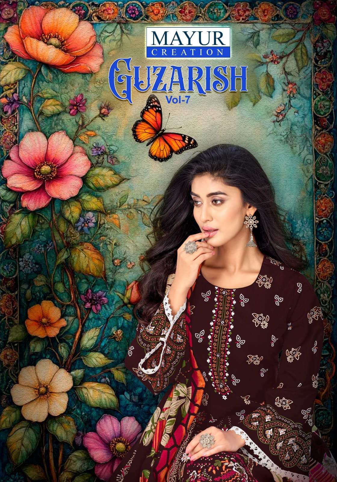 MAYUR GUZARISH VOL 7 LAWN COTTON PRINTED SALWAR SUIT WHOLESA...