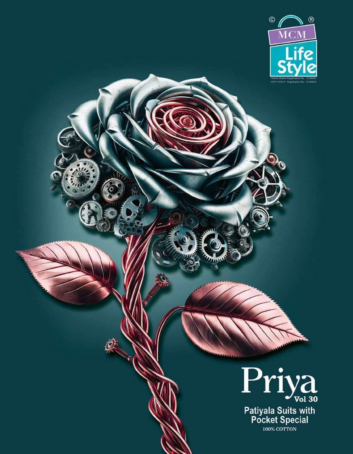 MCM PRIYA VOL 30 READYMADE PATIYALA DRESS FOR COTTON IN RESE...