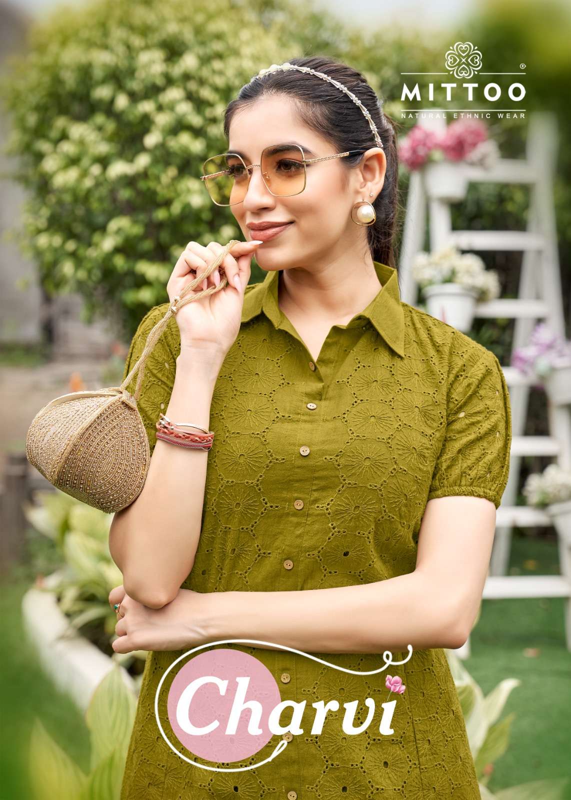 MITTOO CHARVI WESTERN WEAR COTTON KURTI PANT TYPE CORD SET W...