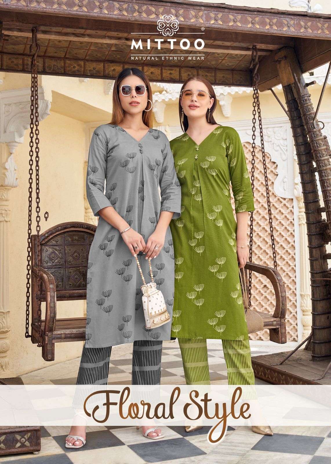 MITTOO FLORAL STYLE COTTON FLEX PRINT SALWAR SUIT AT RESELLE...