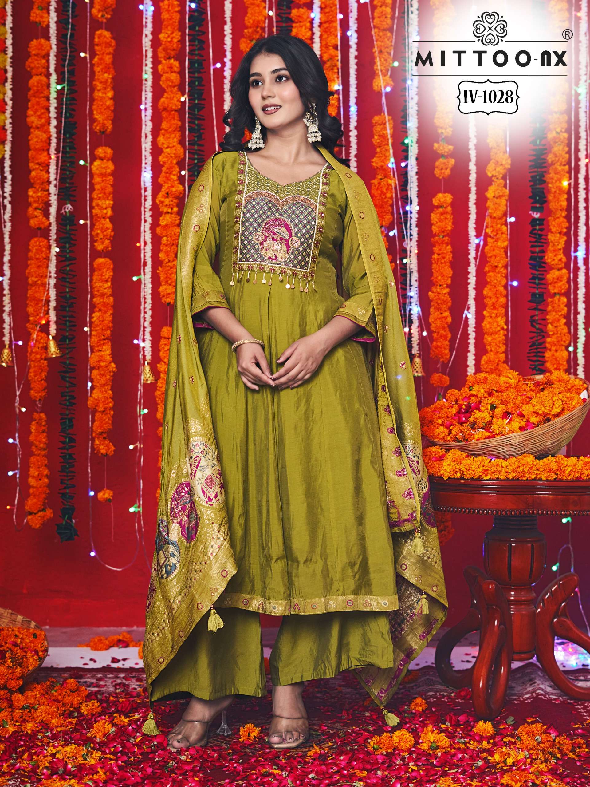 MITTOO NX 1028 & 1029 BOUTIQUE MULL CHANDERI DESIGNER STITHC...