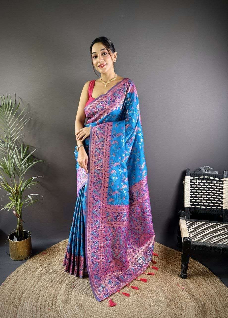 Mohini Vol  7 Beautiful Pashmina Silk fancy Fabric with Flow...