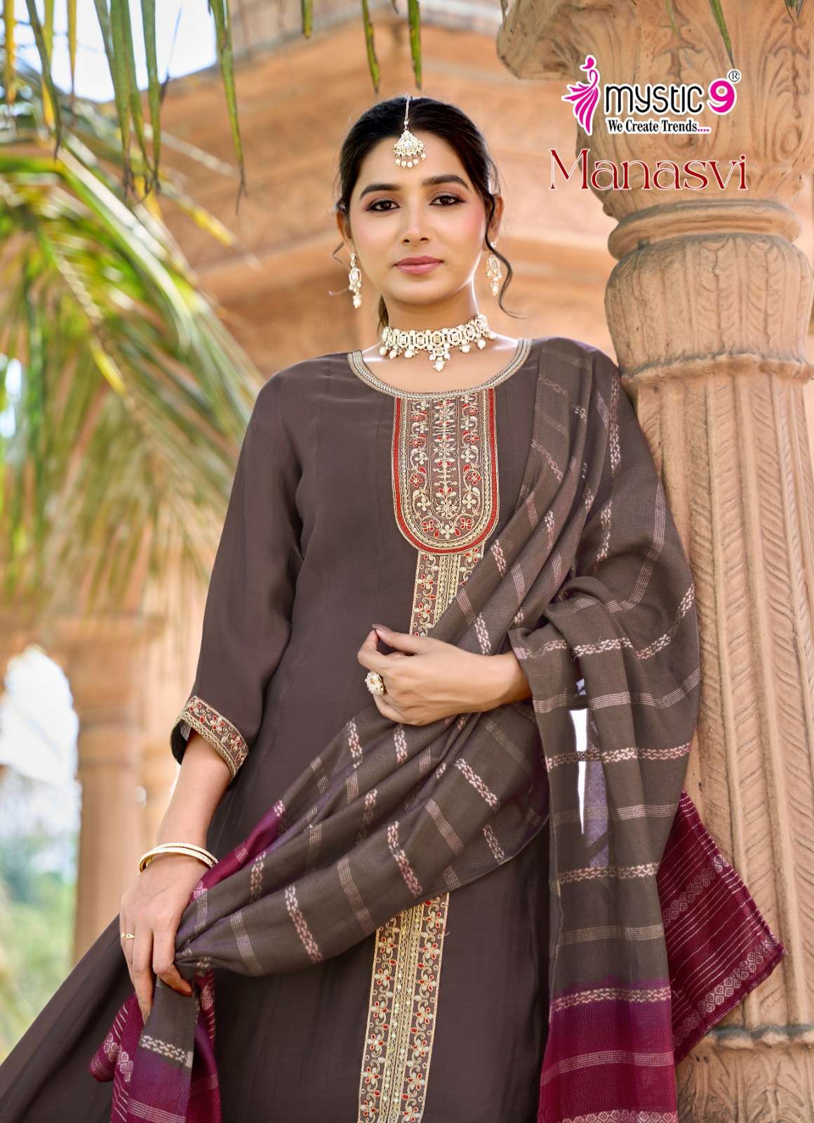 MYSTIC 9 MANASVI VOL 1 MUL CHANDERI PRINCESS CUT CATALOGUE S...