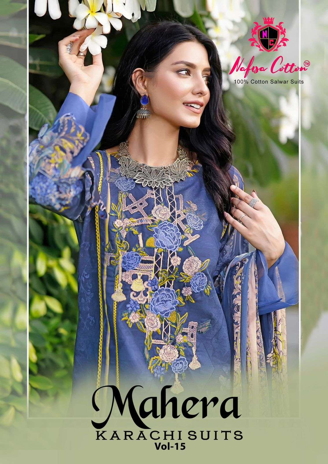 NAFISHA COTTON MAHERA KARACHI SUITS VOL 15 COTTON STYLE PAKI...