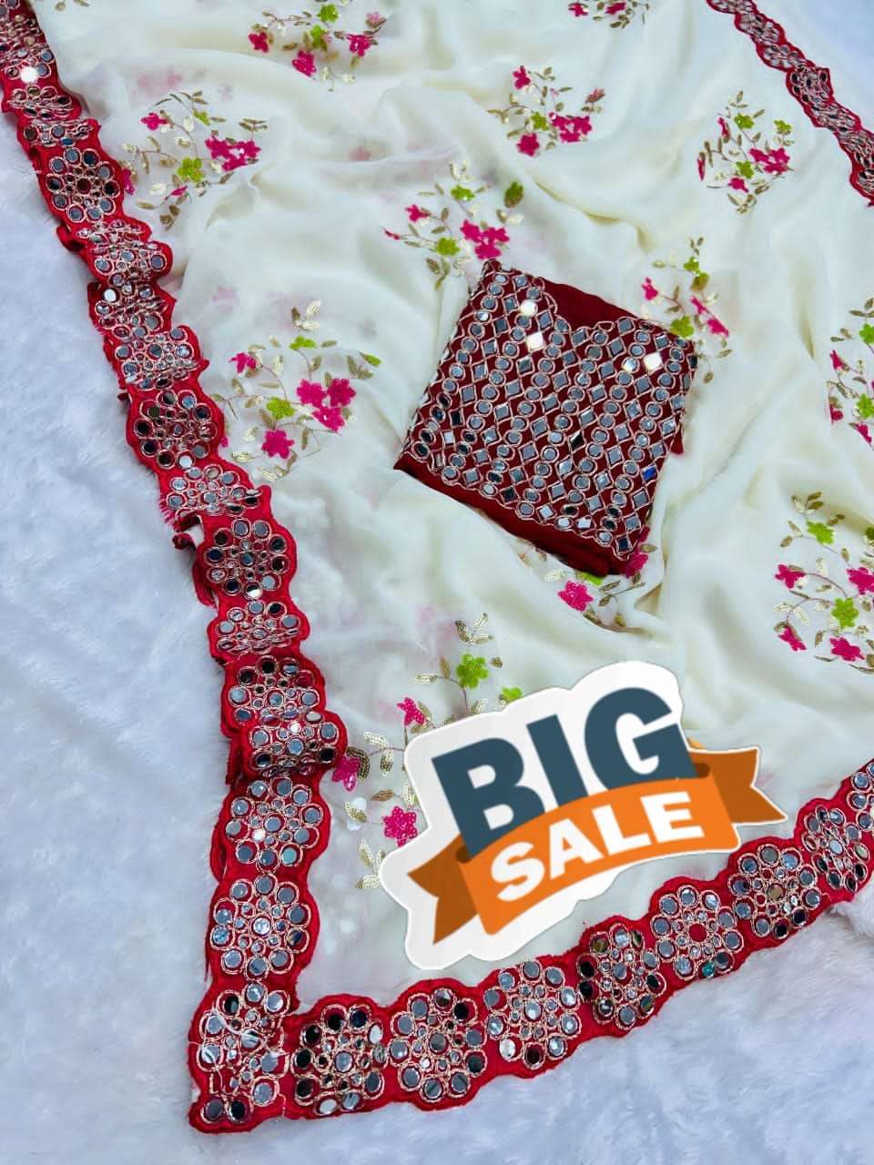 New Arrivals Beautiful Pure and Soft Faux Georgette fancy fa...