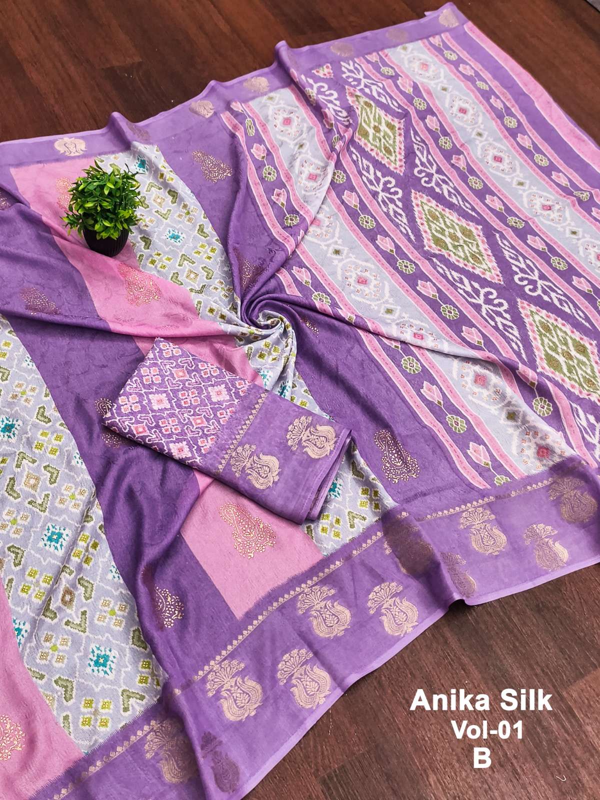 New arrivals Heavy marsh mellow fabric with zari outing beau...