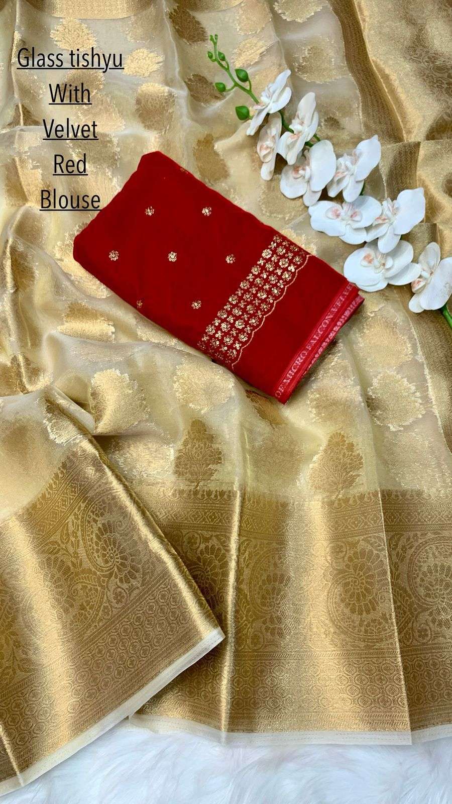 New Arrivals Pure and soft Muslin Silk fancy fabric with  El...