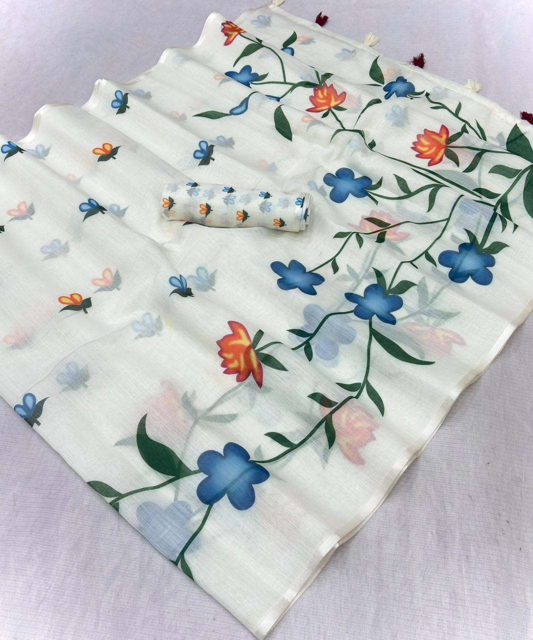 New Arrivals Soft and dazzling heavy linen cotton fabric wit...