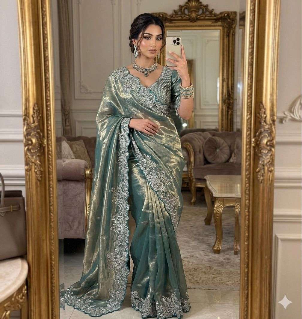 New Arrivals Soft space silk Satin fabric with heavy embroid...