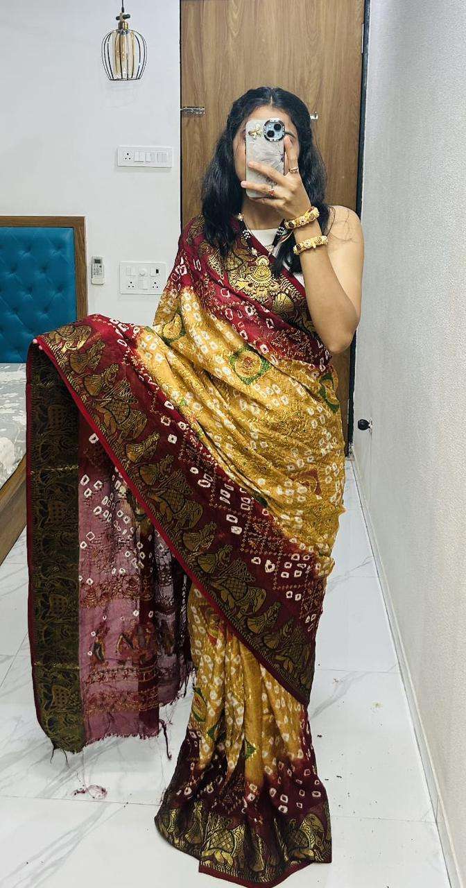  NEW ART SILK FANCY AND BEAUTIFUL DOLLY WORK BANDHEJ PANETER...