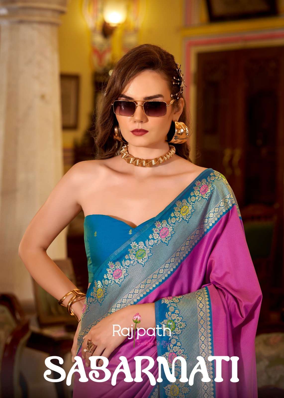  NEW BRANDED RAJPATH FABRICS SABARMATI SILK TWIRLING IN MY F...