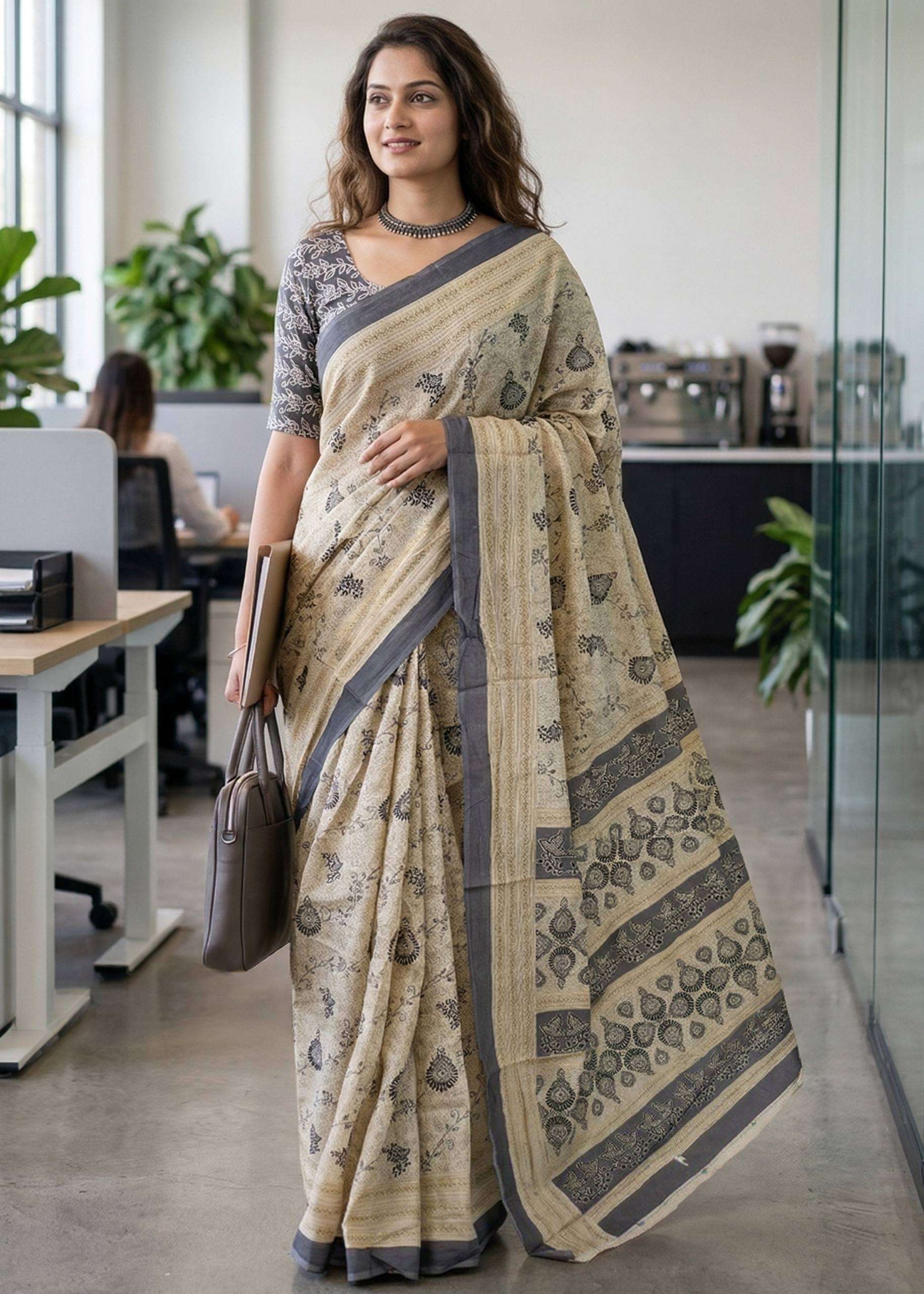 new design and sophisticated mulmul cotton joyfull fabric sa...