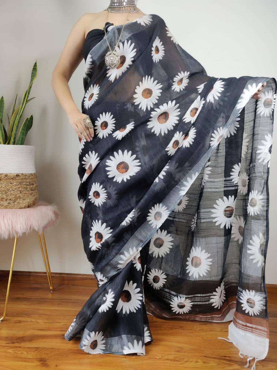 New Design Launch Plain Linen fancy and soft fabric with Dig...