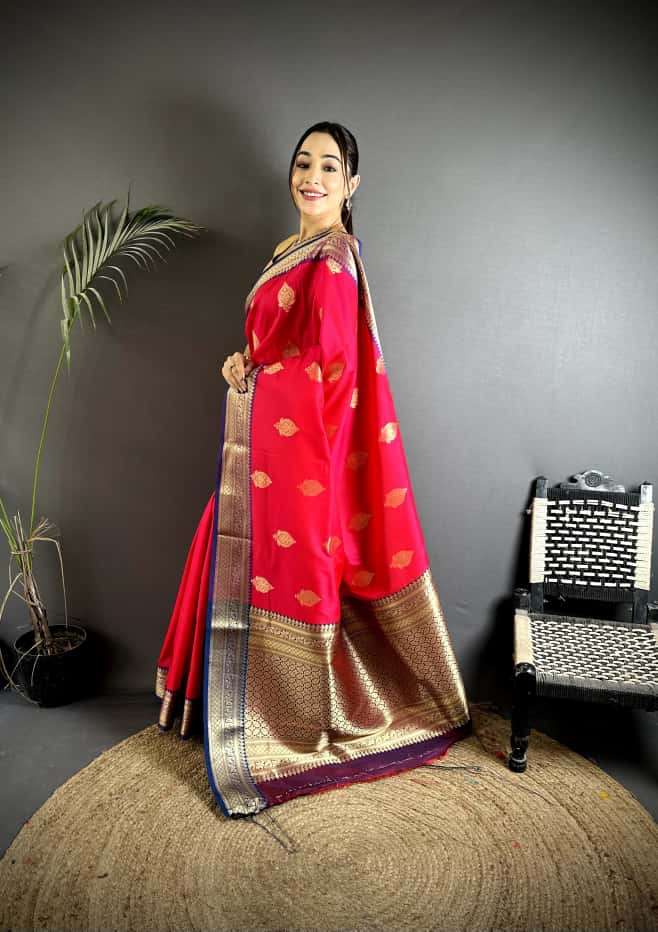 New Launching Kum Kum soft lichi silk fancy fabric Attracti...