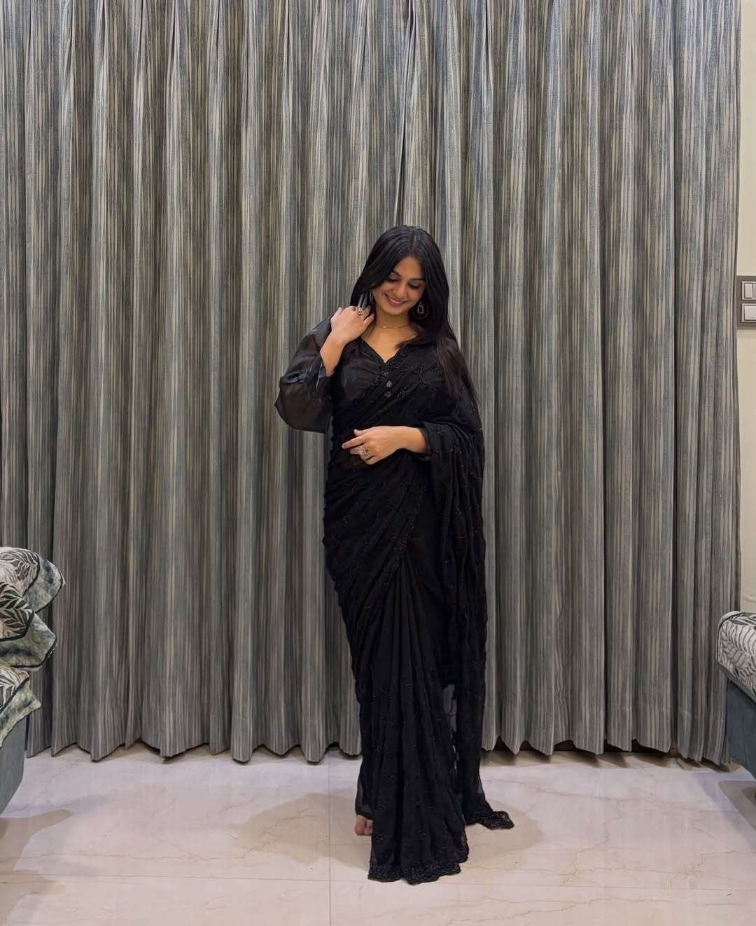 New Launching Ramya Pure Fox Geogette With Beautiful Origina...
