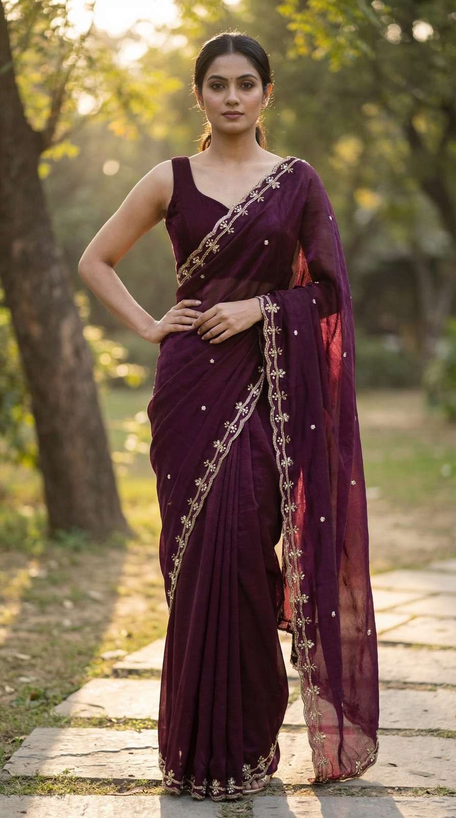  new launching Vanika soft Fancy and soft satin fabric saree...