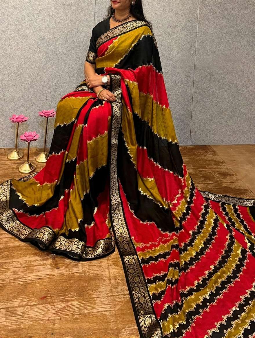 New premium soft and pure cotton fabric with beautiful Lehar...