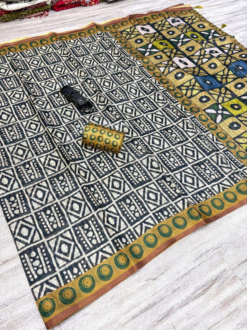 new Presents Kota Doriya Digital Print saree wholesale in su...