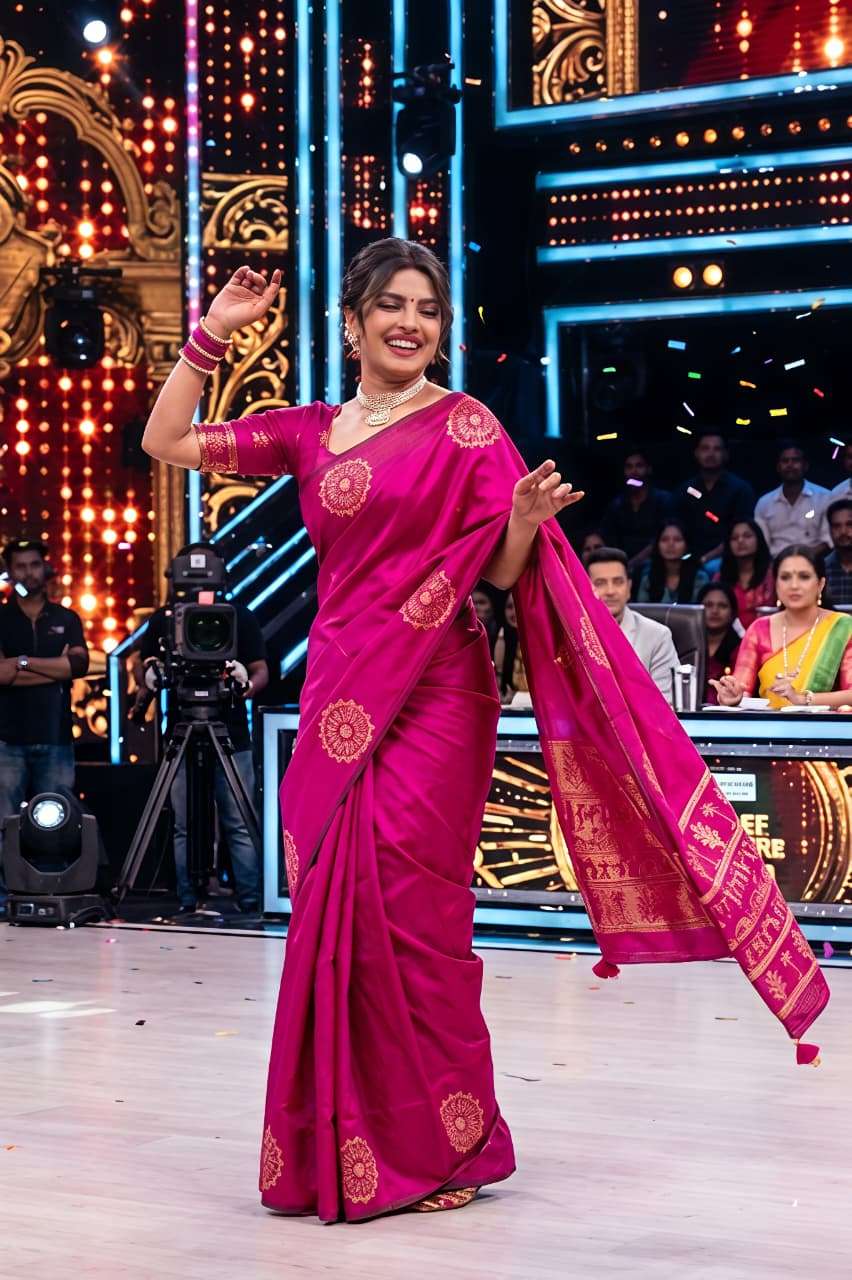 New soft banarasi silk soft super fabric with zari saree who...