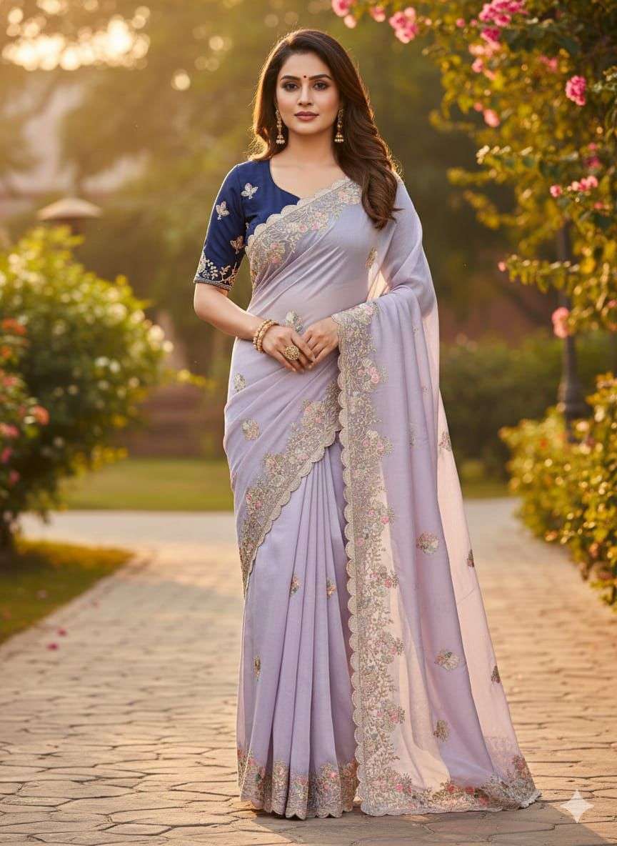 New Update Heavy and Star Georgette beautiful fancy fabric w...