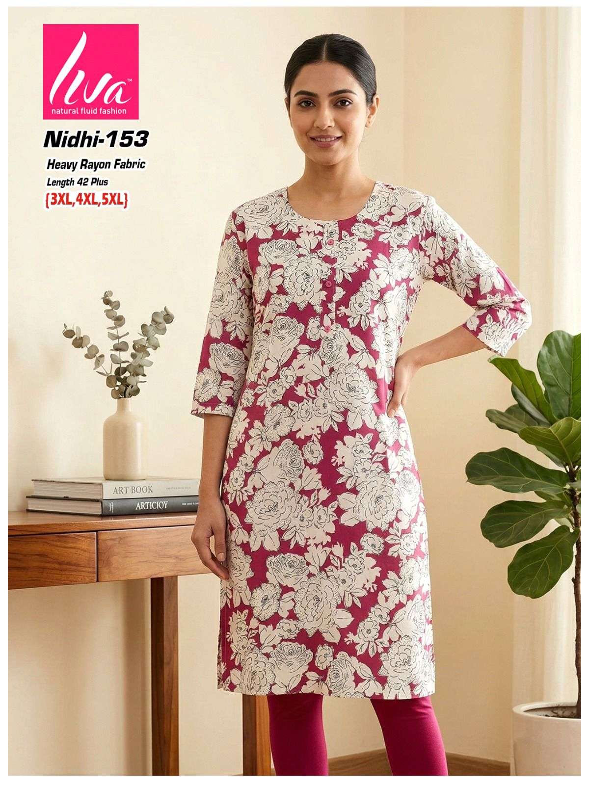 NIDHI LIVE STRAIGHT KURTIS LOVER FOR REGULAR OFFICE AND HOME...