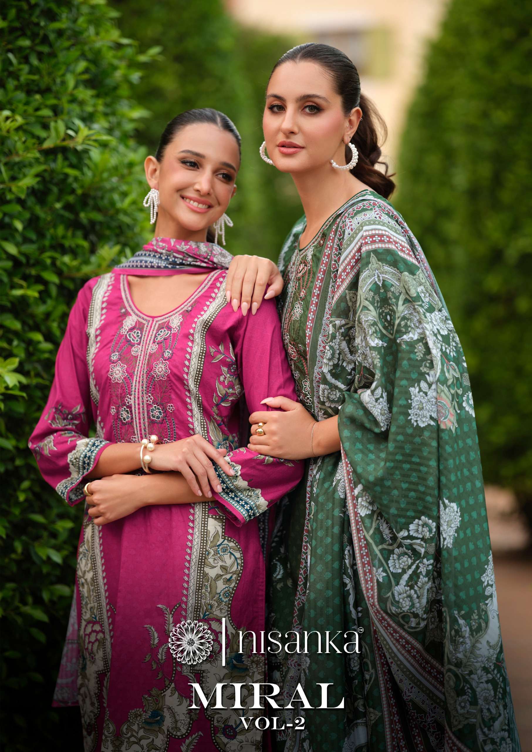 NISANKA MIRAL VOL 2 LAWN SUPERIOR QUALITY COTTON SUIT AT EXC...