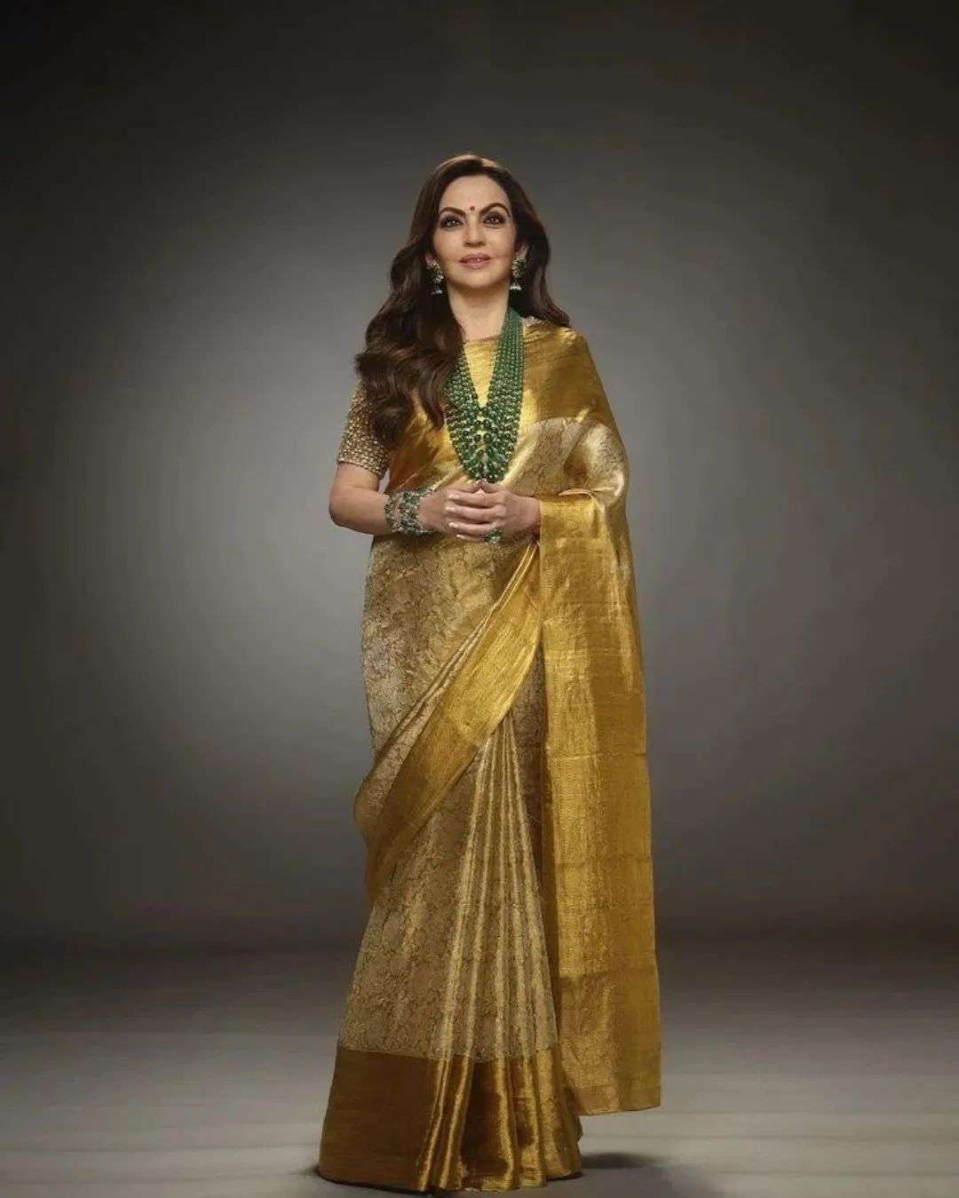  NITA AMBANI VOL 2 NITA AMBANI INSPIRED BANARASHI WOVEN SOFT...