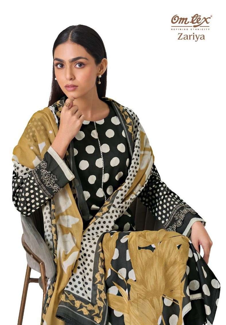 OMTEX ZARIYA LAWN COTTON DIGITAL PRINT SALWAR KAMEEZ AT MATE...