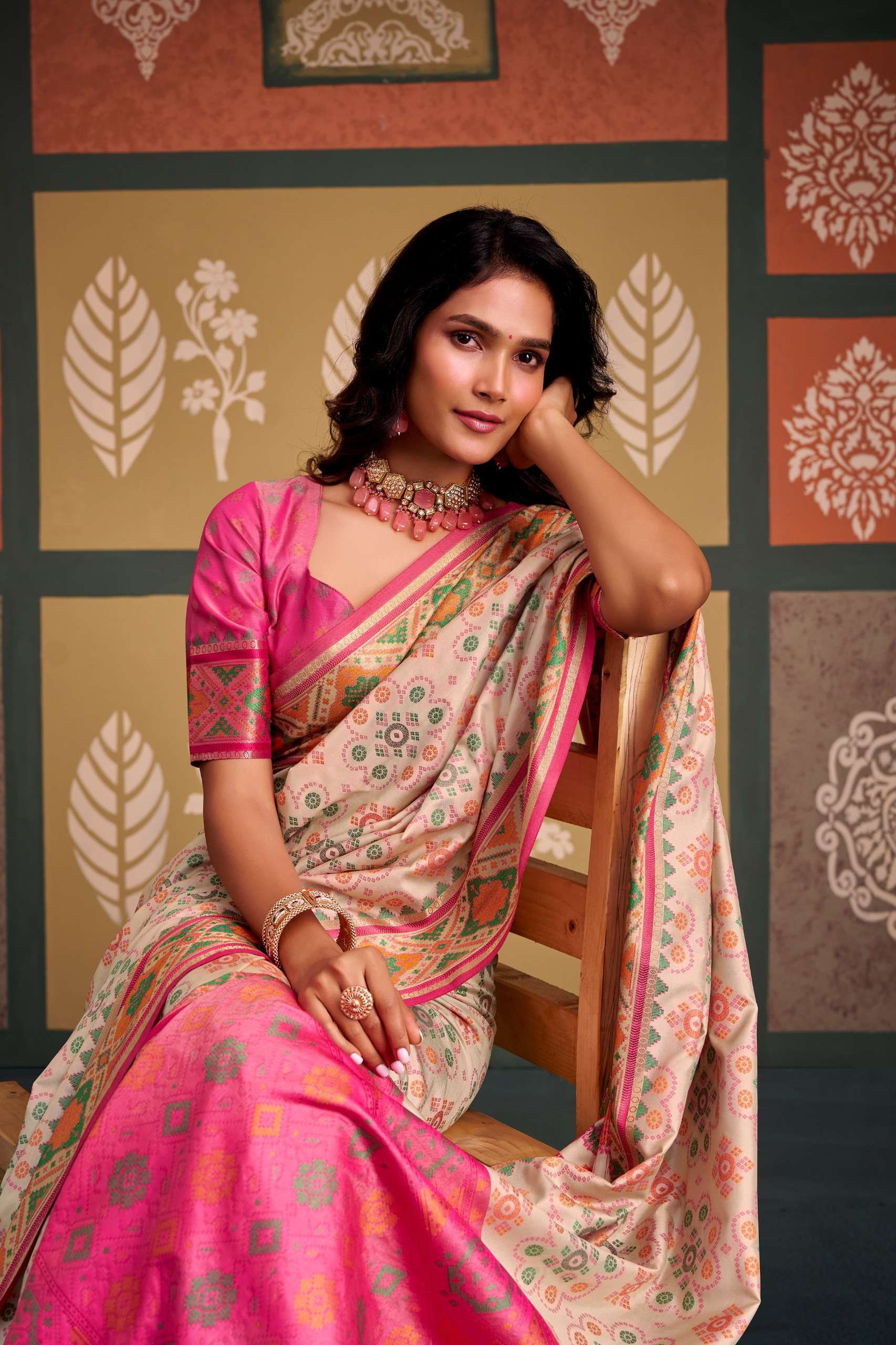 Our New Presenting RajPath Fabrics sangam patola Patola Silk...