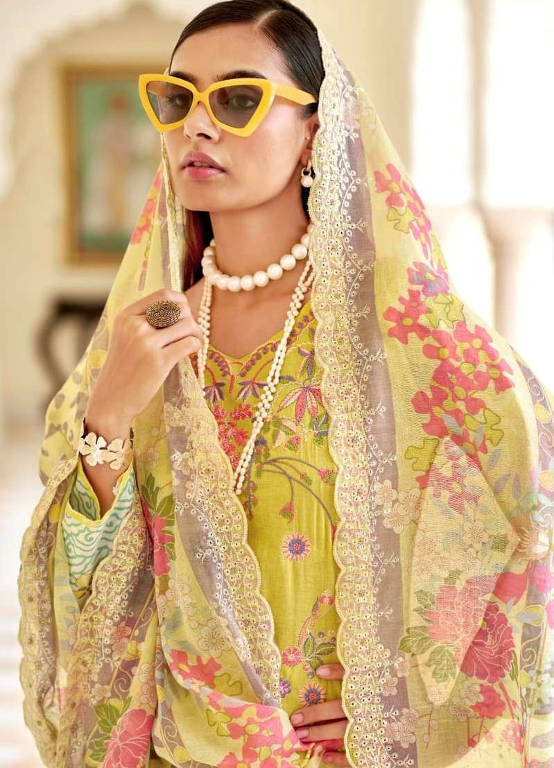 PAKIZA PRINTS FARAH VOL 22 LAWN PRINT KASHMIRI WORK PAKISTAN...