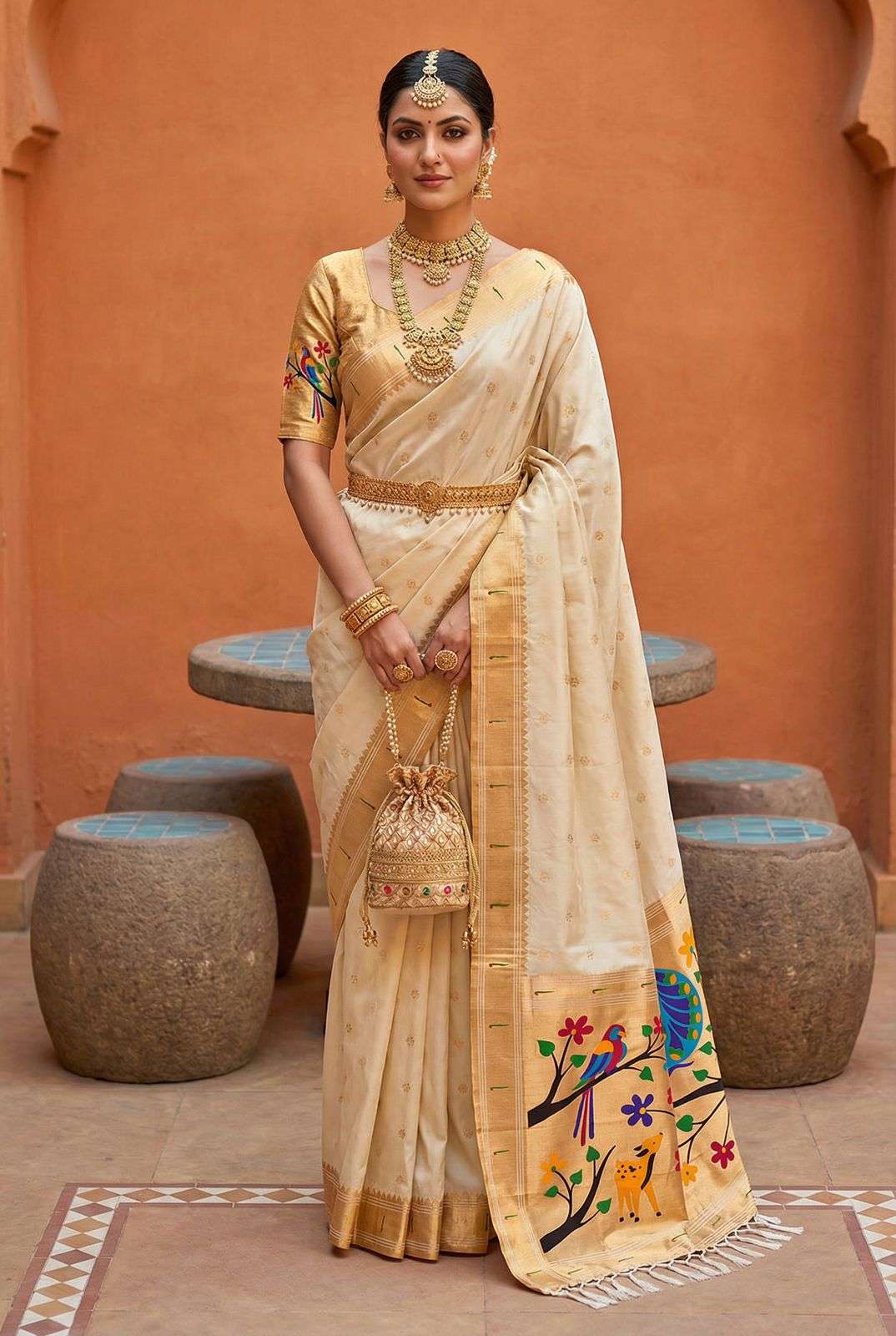  Pavitra Vol 1 Soft and fancy Pethani iconic silk fabric sar...