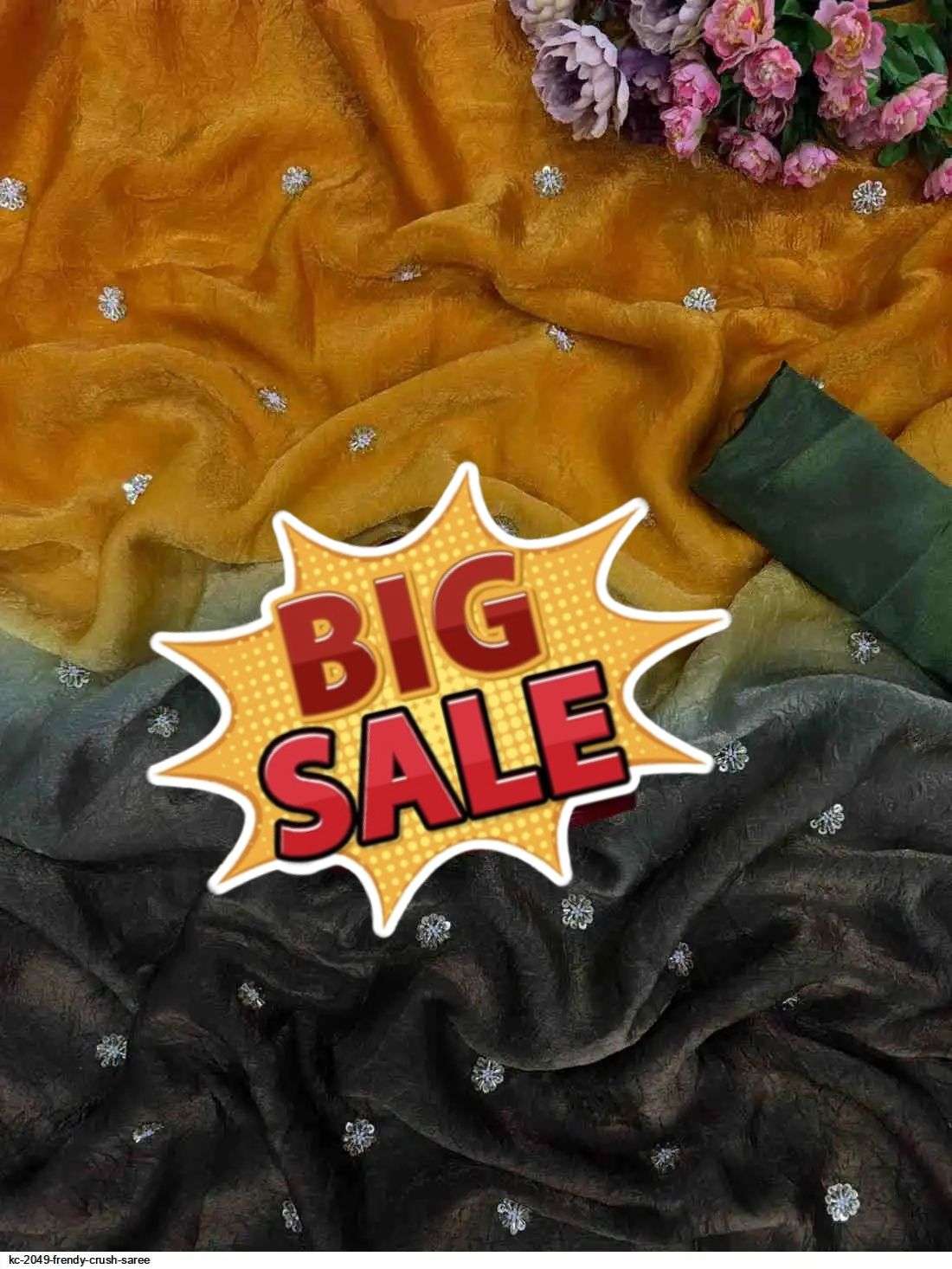   PREMIUM PASDDING FANCY AND  DRAK SHINY SATIN FABRIC SAREE ...
