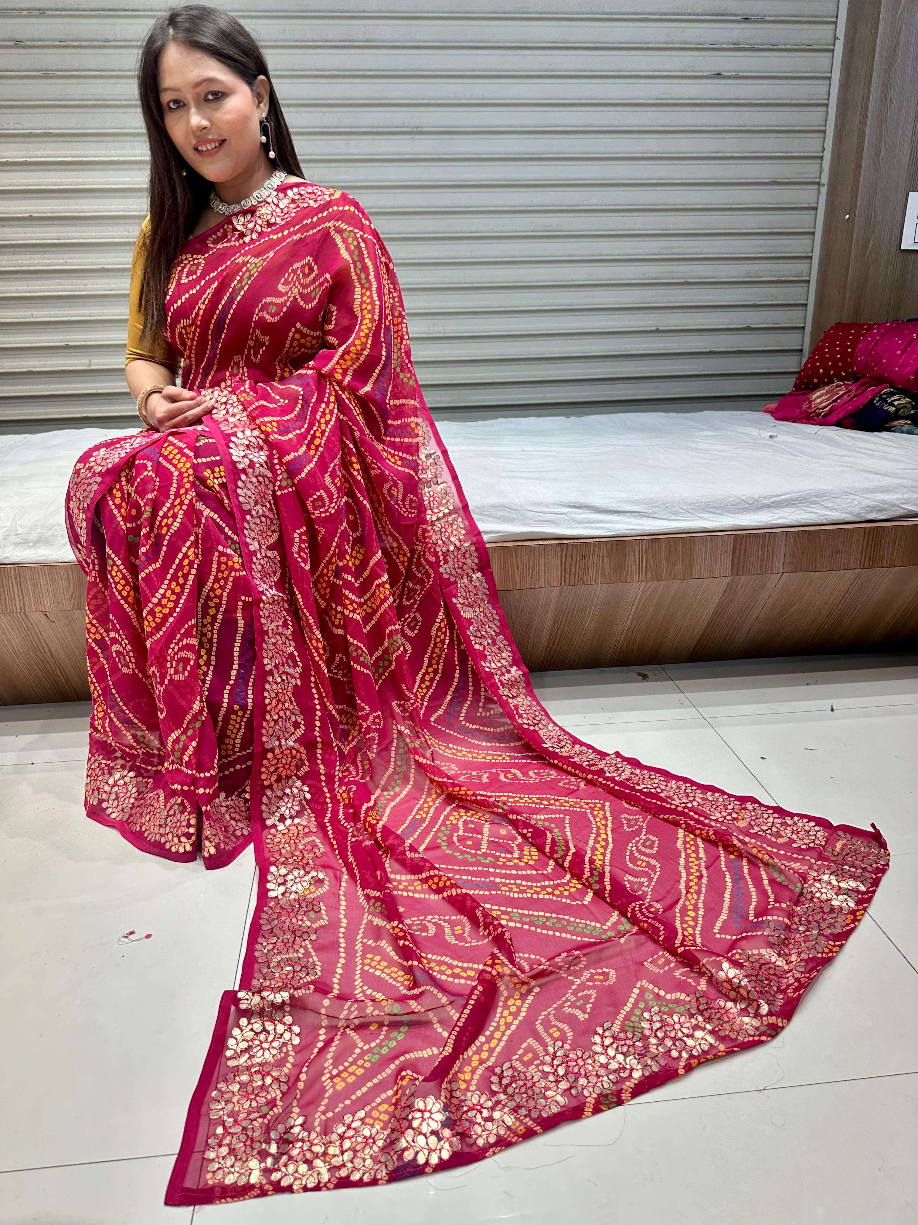 premium products Gota Patti With Viscose Georgette fabric ne...