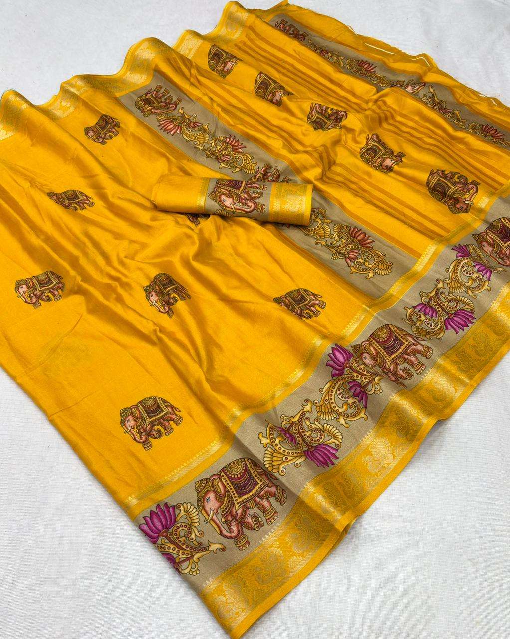 Presenting amazing saree Beautiful heavy dola silk fancy fab...