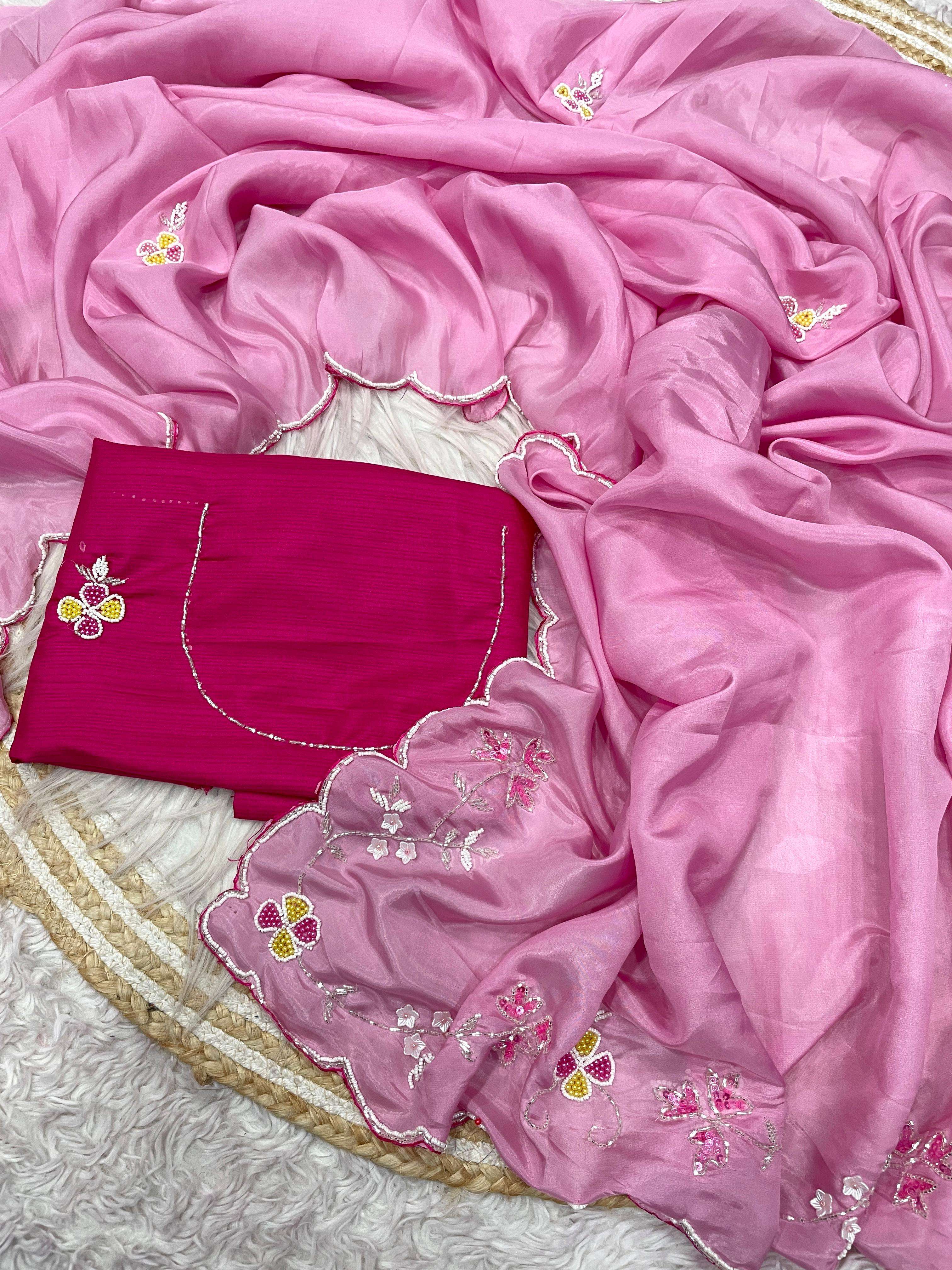  Presents New Bollywood Trending Designer silk fabric saree ...